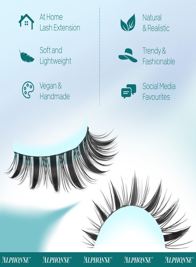 alphonse Anime Lash Clusters Fairy Manga Lashes Clusters 10-16mm Mixed Spiky Cluster Eyelash Extensions 135pcs Wispy Individual Lashes by ALPHONSE - Image 4