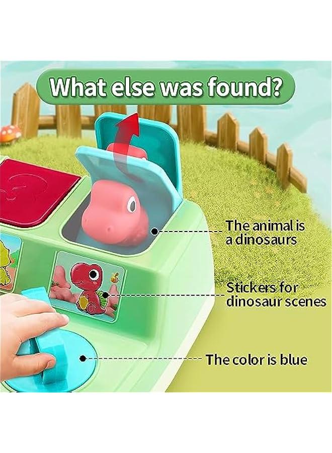 MIXDE Dinosaur Pop Up Toys for Toddlers, Educational Baby Toys 12-18 Months, Baby Toys for 1 Year Old, Early Developmental Cause and Effect Pop Up Animals Toy for Babies 12 to 24 Months  - Image 3