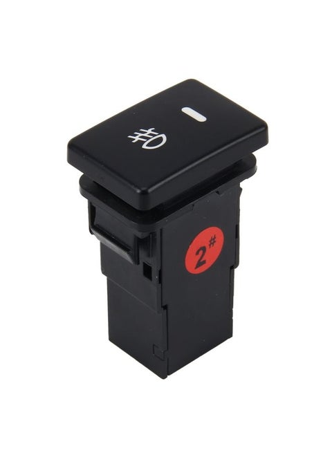 Car Fog Light Lamp Indicator 5 PIN On and Off Button Switch Control Auto Car Fog Light 5 Pin Switch On-Off Button Switch for Toyota, Small Size: 5*2.2*1.7cm(Yellow Light)