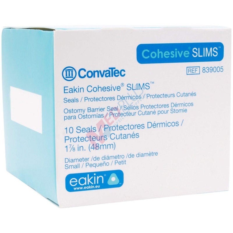 ConvaTec Eakin Cohesive Slim Ostomy Barrier Seals, 2 Inch Diameter, Box of 10 - Image 2