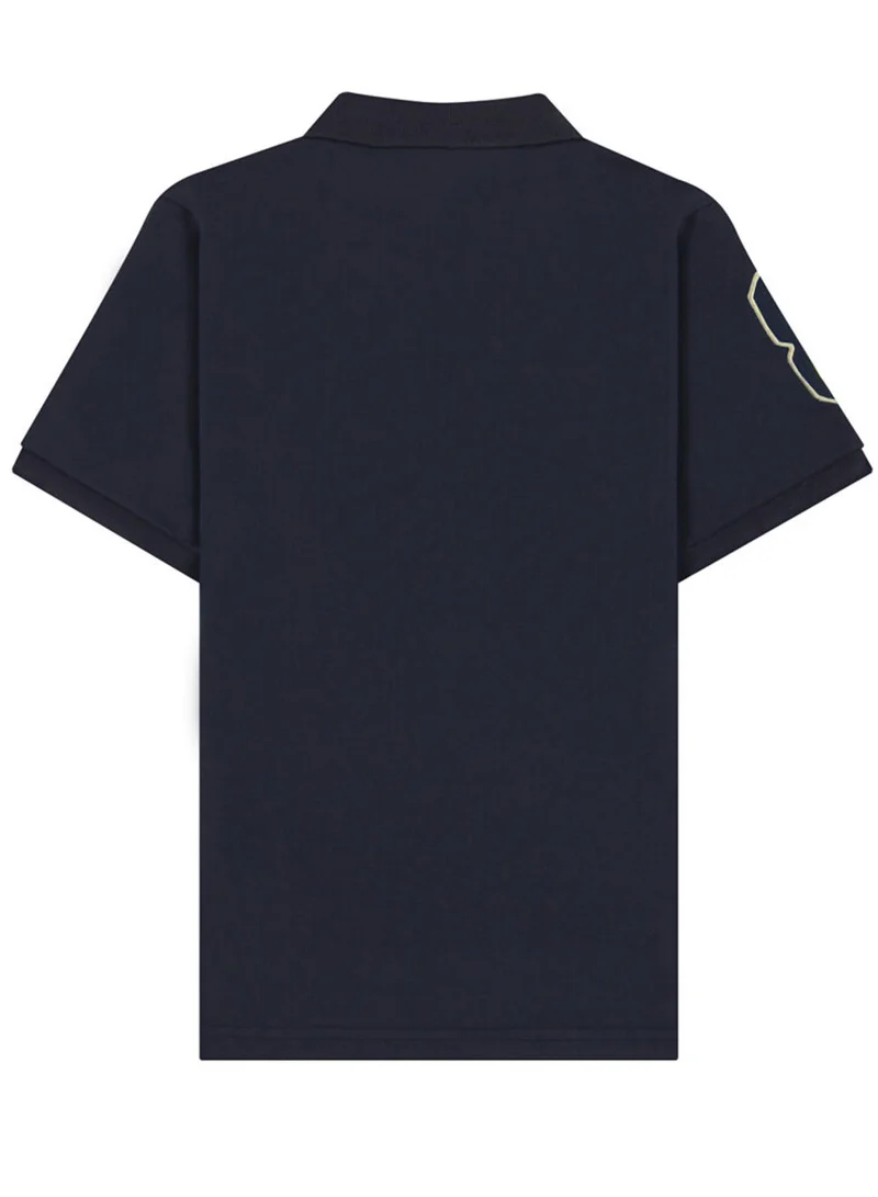 جيوردانو Kids’ Slim Fit Lion Embroidered Cotton Polo