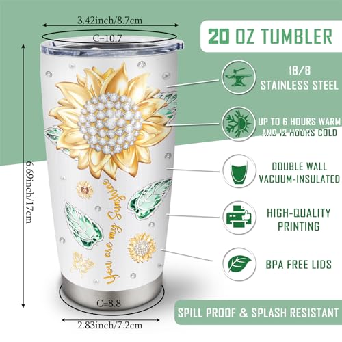Muilzon Best Big/Little Sister Gifts from Sisters Tumblers 20oz - Cool/Funny Gifts for Sister from Brother Coffee Mug - Christmas Mothers Day Birthday Gift Ideas for Sis Cup - Image 4