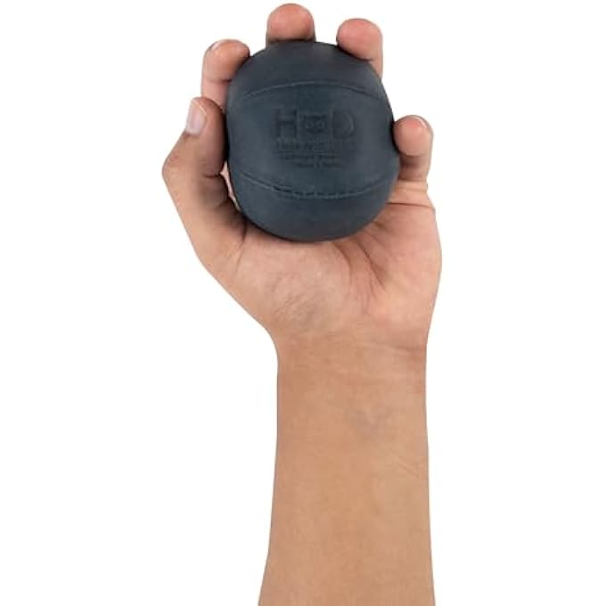 Hide & Drink , Stress Ball, Relieve Fidgeting and Anxiety, Exercise Hand, Squishy Tension Accessory, Great for The Office, Classic Style, Full Grain Leather, Handmade, Slate Blue - Image 2