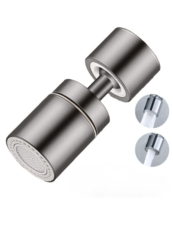 Rotating Faucet Sprayer Attachment 360° Kitchen Tap Extender, Universal Adjustable Aerator Nozzle with Dual Water Outlet Modes for Kitchen Bathroom Balcony - Image 1