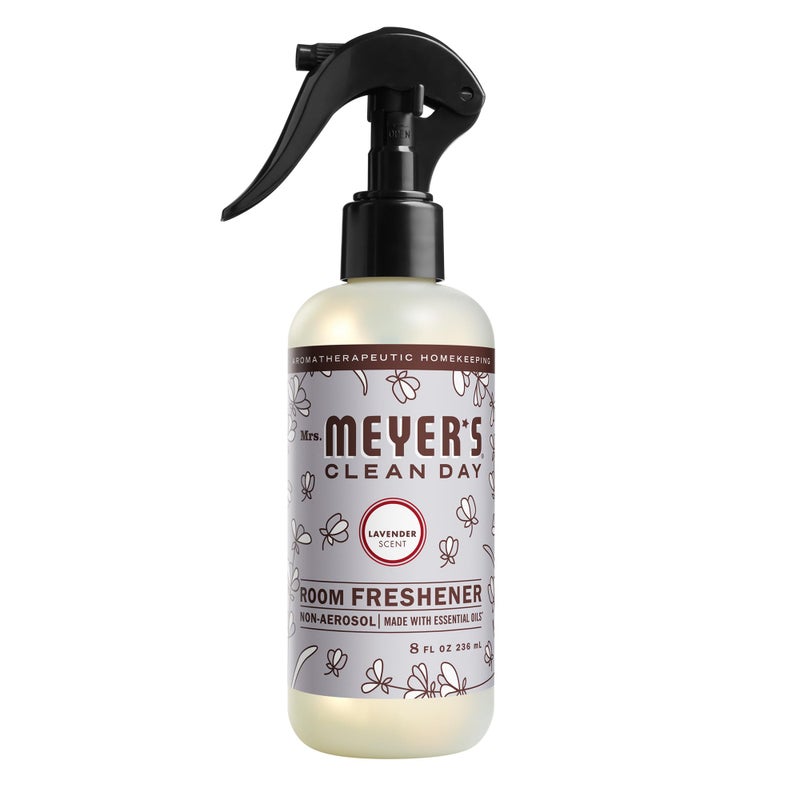 MRS. MEYER'S CLEAN DAY Room and Air Freshener Spray, Non-Aerosol Spray Bottle Infused with Essential Oils, Lavender, 8 fl. oz - Image 1