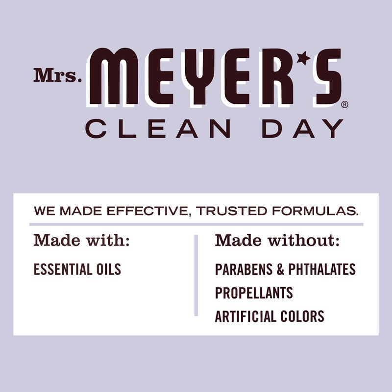 MRS. MEYER'S CLEAN DAY Room and Air Freshener Spray, Non-Aerosol Spray Bottle Infused with Essential Oils, Lavender, 8 fl. oz - Image 4