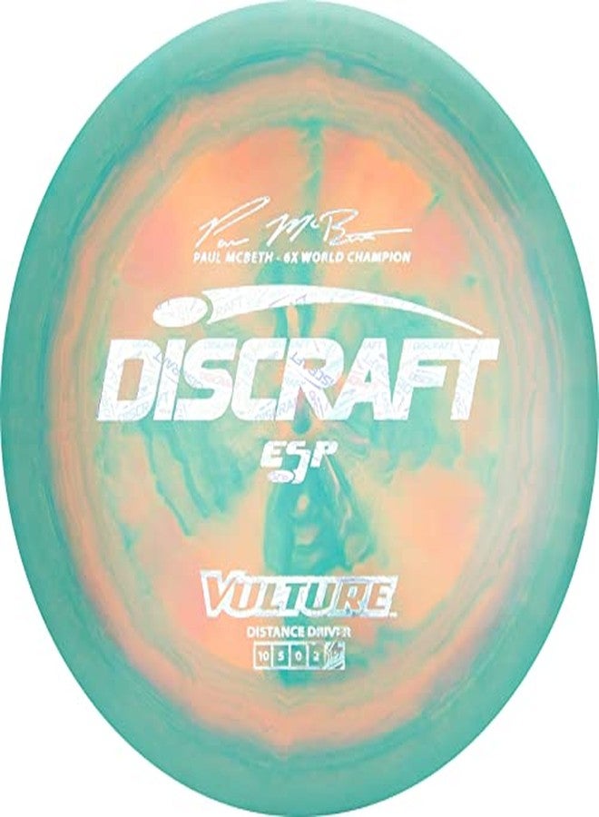 ديسكرافت قرص غولف Discraft ESP Vulture Paul McBeth 6X Signature Series بوزن 173-174 غرامًا، مصمم للمسافات الطويلة - Image 2