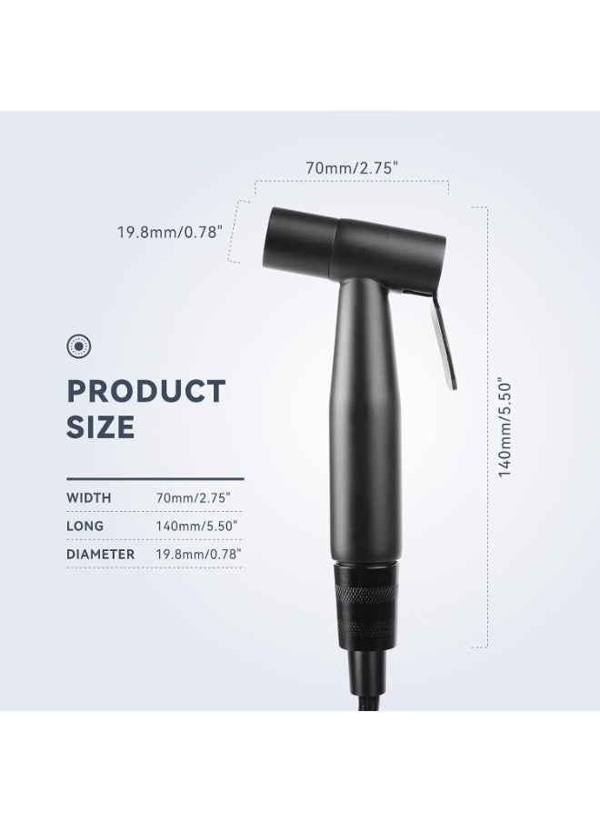 JUNARIS - Portable Travel Shattaf Set Travel Bidet Set for Traveling, Muslim Shower for Cleaning Toilet Needs 300CM - Image 1