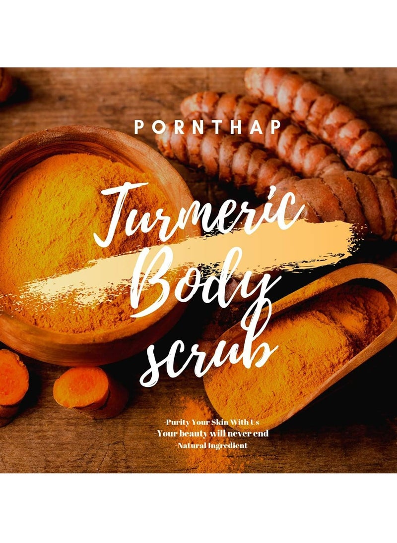 PornThap - Premium Organic Body Scrub Bath Cream TURMERIC 550g - Image 1