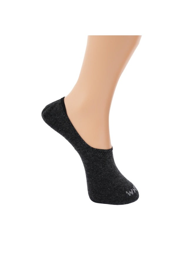 White Leaf 3 Pairs No Show Socks Mens Cotton Low Cut Ankle Socks - Breathable, Moisture Wicking, Durable - 3 Pairs (Dark Gry, Black, White) - One Size - Image 4