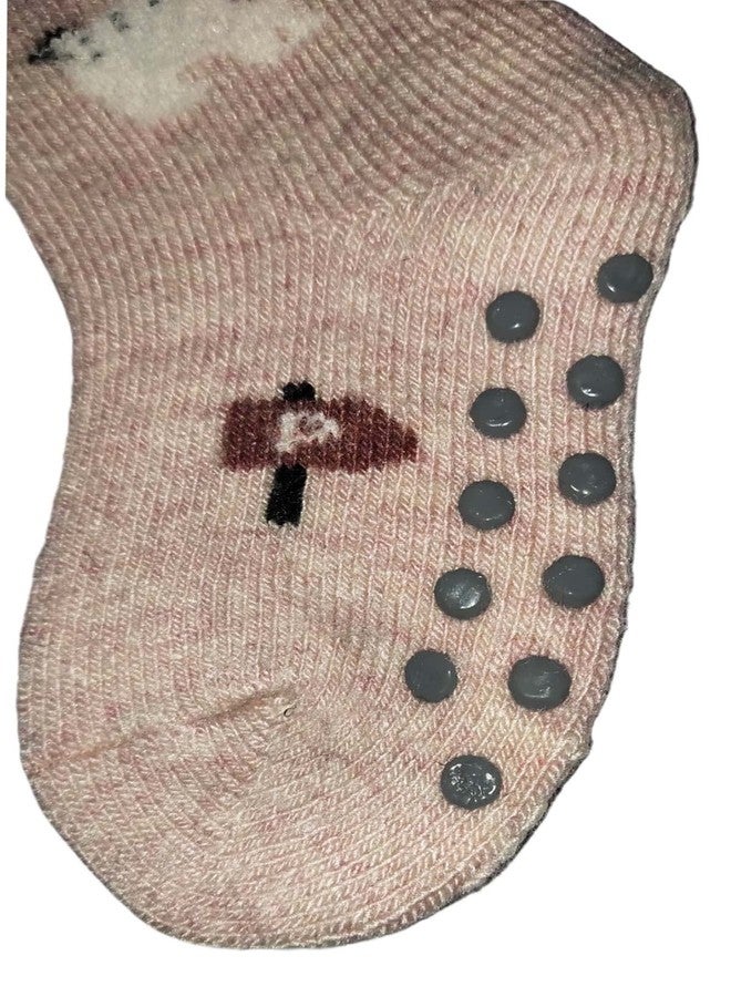 NAT Anti Skid Woolen Ankle Length Socks for Baby Boys & Baby Girls (3 Pair, Anti Skid, 1 to 2 Year), Multicolour - Image 4