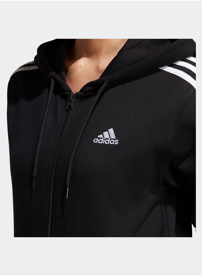 Adidas Essentials 3-Stripes French Terry Regular Full-Zip Hoodie  - Image 5