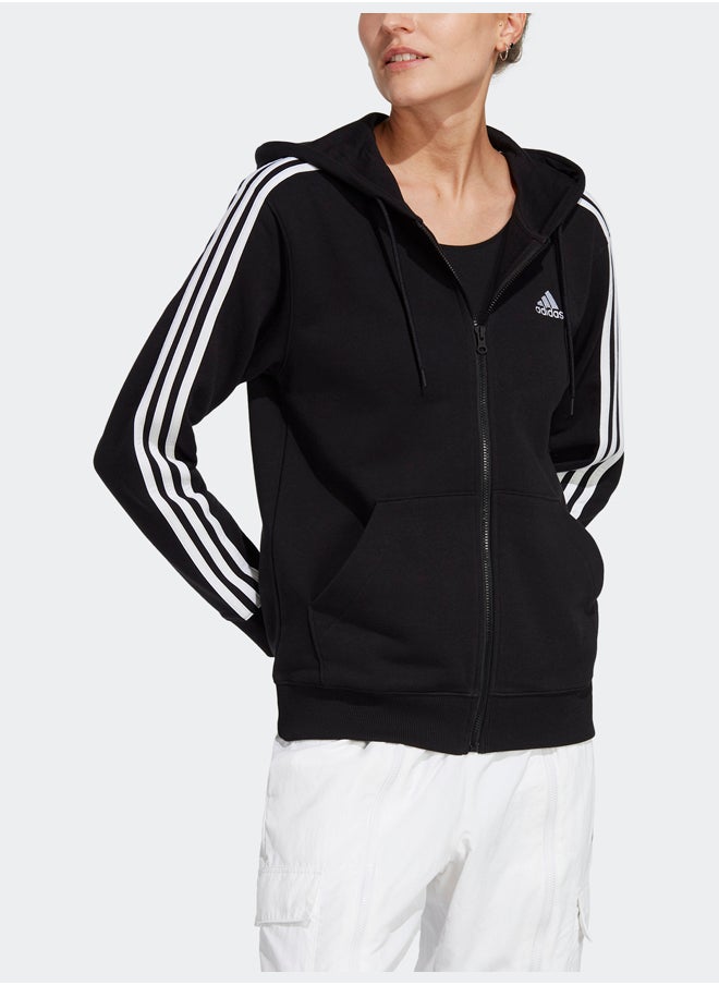 Adidas Essentials 3-Stripes French Terry Regular Full-Zip Hoodie  - Image 2