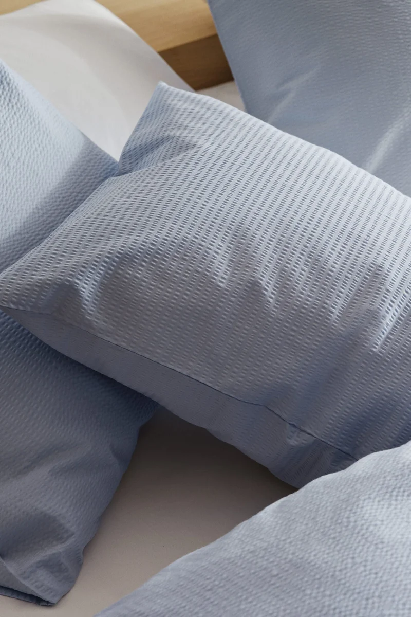 H&M Seersucker pillowcase