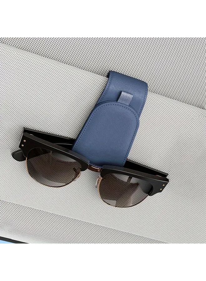Yellow Car Visor Magnetic Glasses Holder Clip Storage Rack With Multi Functional Card Clip 1pc - Image 5