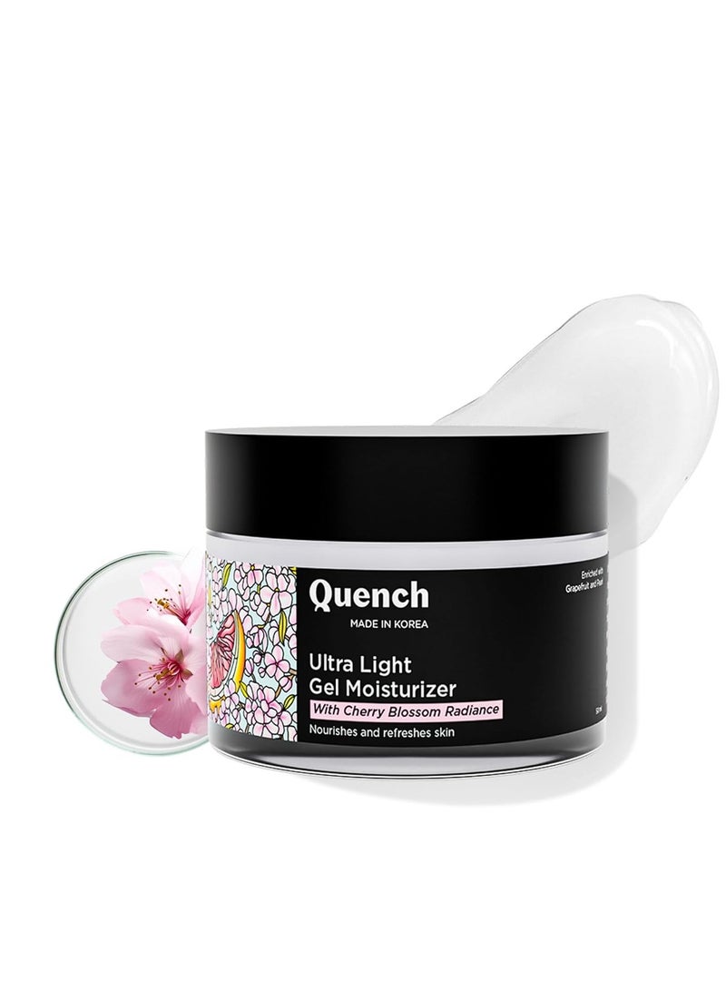 Quench 2% Niacinamide Ultra Light Ge Moisturizer Instantly Brightens Skin  Water-Like Gel Texture Non Sticky & Quick Absorbing 50ML - Image 1