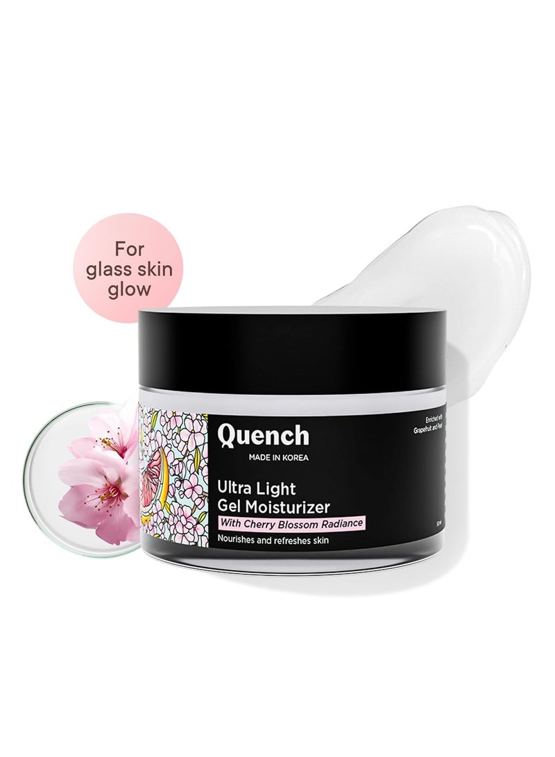 Quench 2% Niacinamide Ultra Light Ge Moisturizer Instantly Brightens Skin  Water-Like Gel Texture Non Sticky & Quick Absorbing 50ML - Image 2