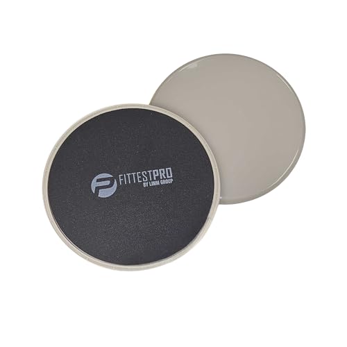Limm Core Sliders Fitness - Exercise Sliders for Working Out, Stability, Ab, Legs & Full Body (Set of 2) - Bonus Carry Bag & Workout Ebook - Black Gym Gliding Disc Pads for Hardwood, Carpet & More - Image 1