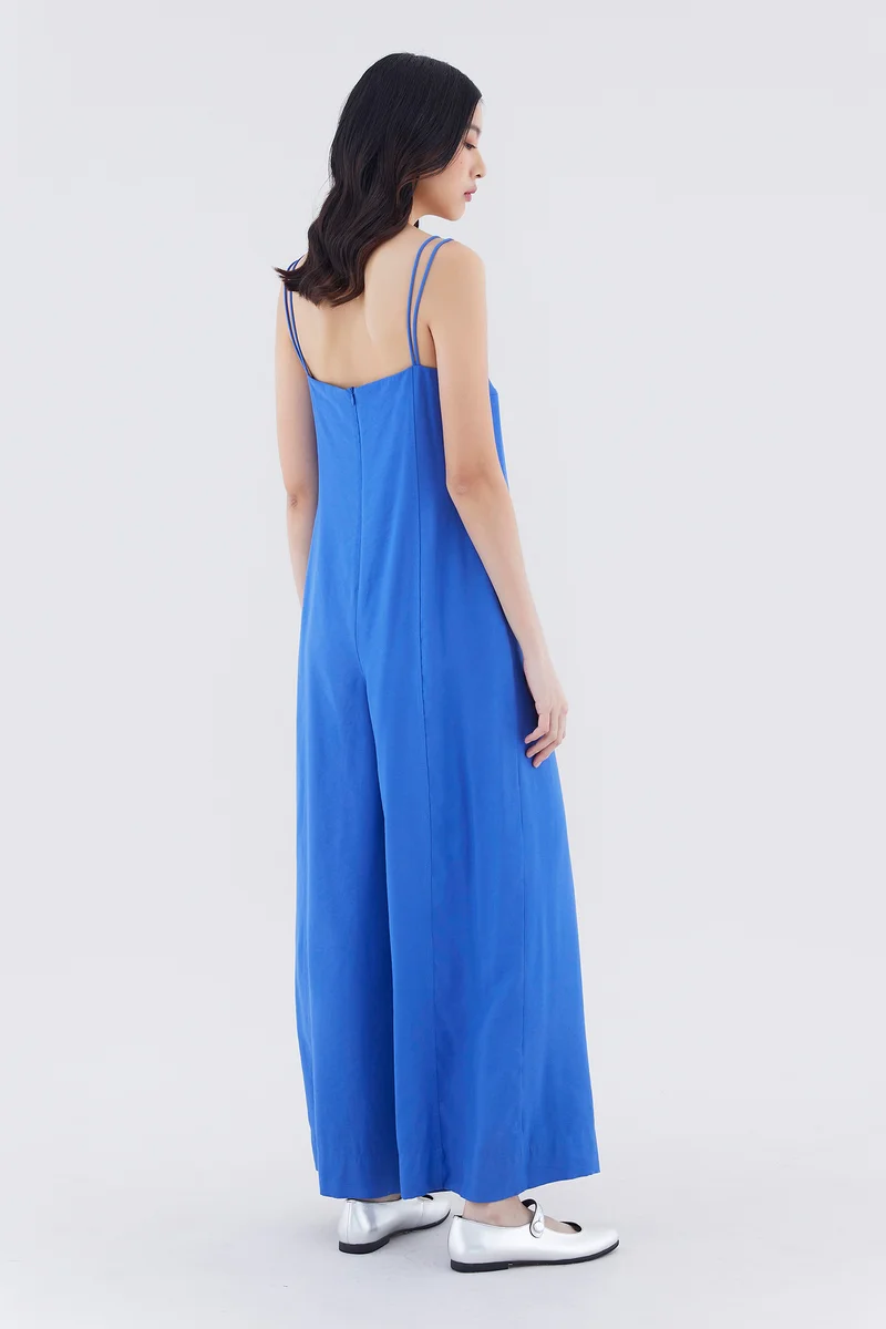 The Editor's Market Lunea Double-Strap Jumpsuit