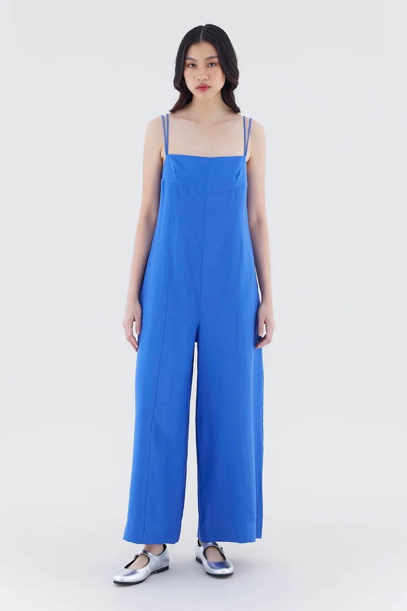 The Editor's Market Lunea Double-Strap Jumpsuit
