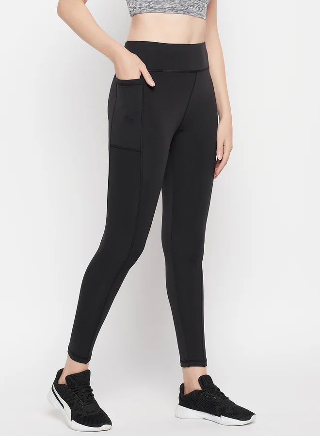 كلوفيا ليجنز رياضي أسود بجيب جانبي