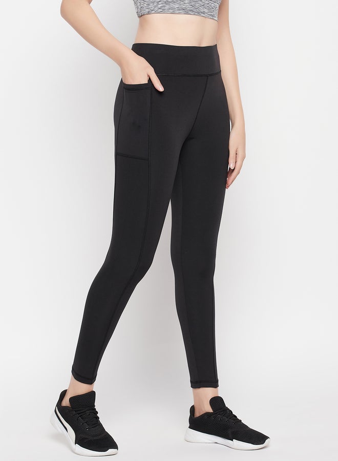 كلوفيا ليجنز رياضي أسود بجيب جانبي - Image 5