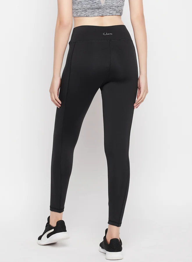 كلوفيا ليجنز رياضي أسود بجيب جانبي