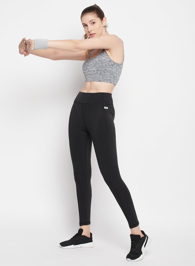 كلوفيا ليجنز رياضي أسود بجيب جانبي - Image 1