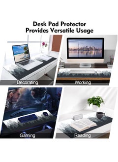 Joshberg Large Gaming Mouse Pad 800 x 300 x 3mm, Non-Slip Rubber Base Water-Resistant Mousepad Desk Mat for Computer Keyboard Misty Forest  - Image 4