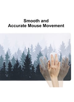 Joshberg Large Gaming Mouse Pad 800 x 300 x 3mm, Non-Slip Rubber Base Water-Resistant Mousepad Desk Mat for Computer Keyboard Misty Forest  - Image 5