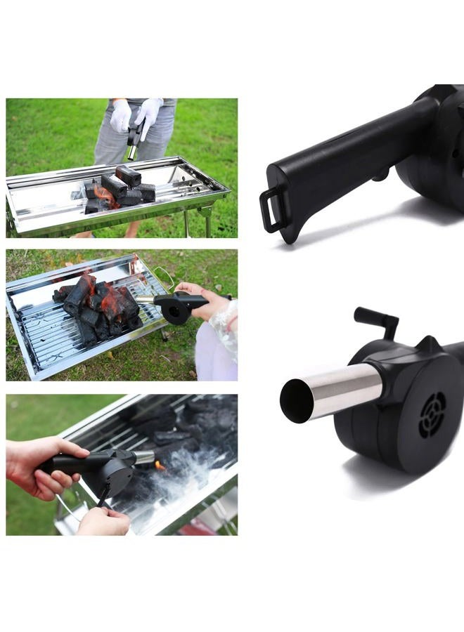 SquEqu 2 Pack Hand Crank Air Blower Portable Manual Handheld Fire Blowing Tube Bellow Flame Boost Fan for Outdoor Barbecue BBQ Grill Stove Picnic Hiking Camping Campfire Starter - Image 4