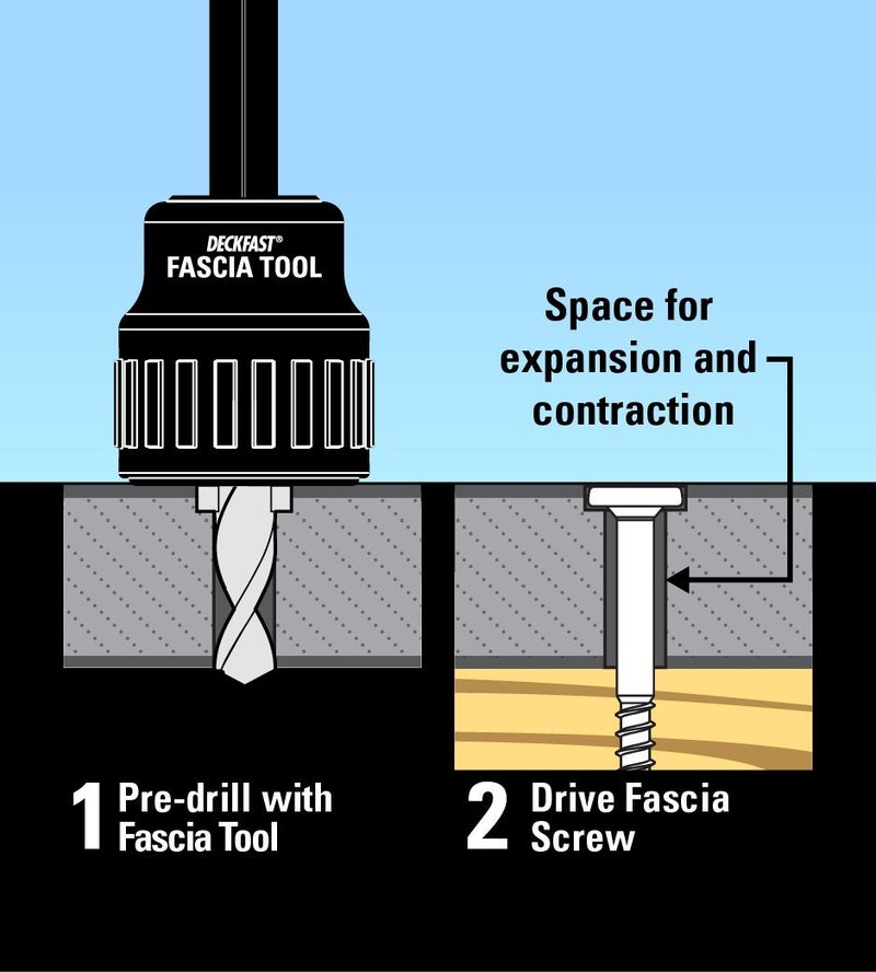 Starborn Headcote Stainless Steel Fascia Screws for Deck Installation 9 X 1-7/8" Torx Brown 100 Pieces - Image 3