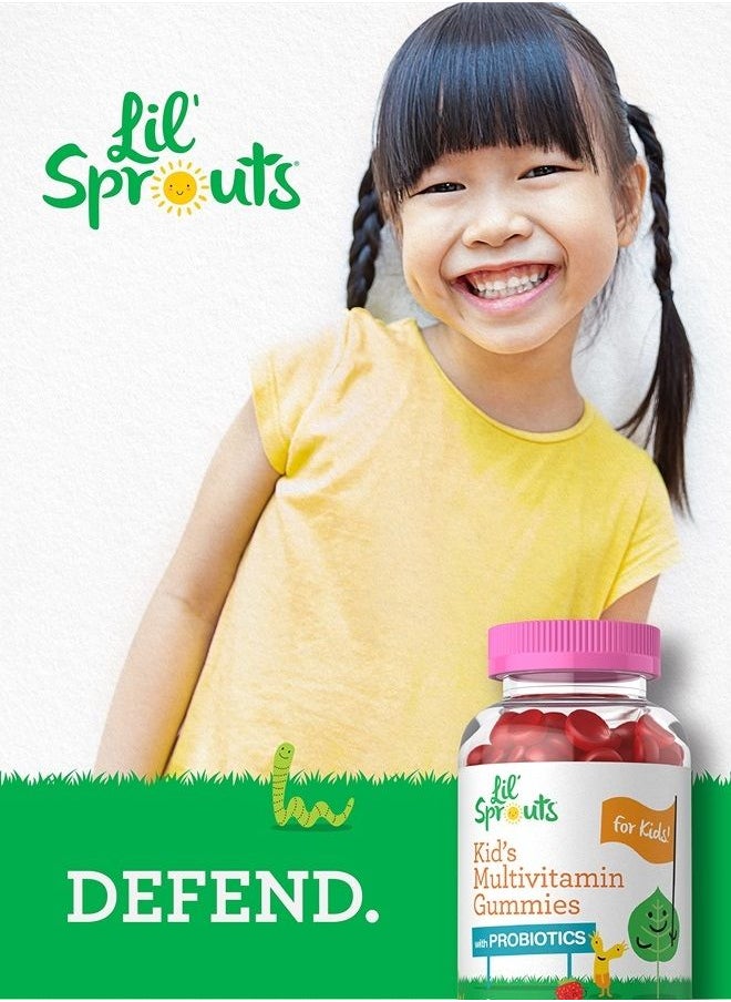 CARLYLE - Kids Multivitamin Gummies with Probiotics | 60 Chewables | Natural Berry Flavor | Vegetarian, Non-GMO, Gluten Free Children's Supplement | by Lil' Sprouts | Packaging May Vary - Image 1