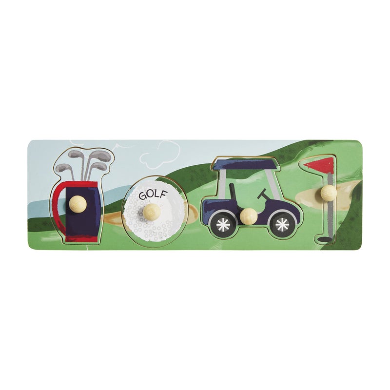 Mud Pie Children's Knob Puzzle,Golf - Image 1