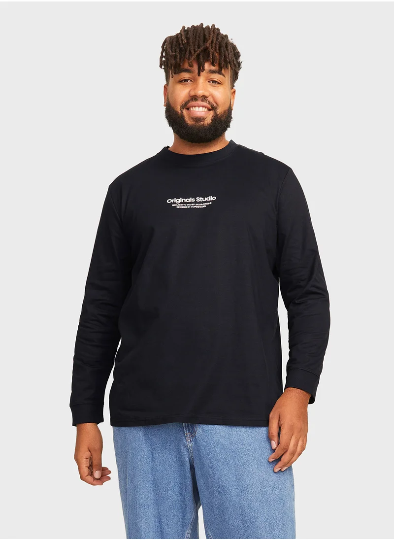 جاك اند جونز Plus Size Logo Sweatshirts