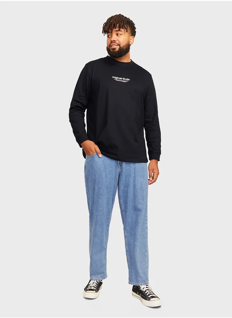 جاك اند جونز Plus Size Logo Sweatshirts