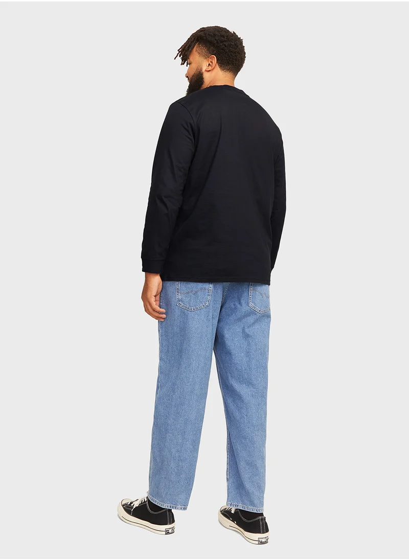 جاك اند جونز Plus Size Logo Sweatshirts