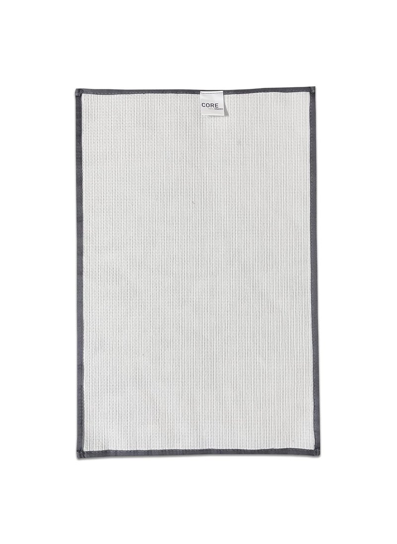 SPACES Spaces DRYLON Bath Mats Small Anti Skid HIGH Durability Stain Resistant Quick Dry(Solid 39CMX60CM)-Dark Grey  - Image 4