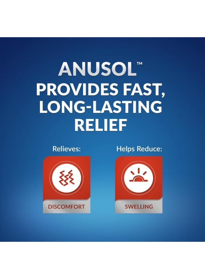 Anusol Plus Hemorrhoidal Suppositories Pain Relief - Pack of 24 - Image 4