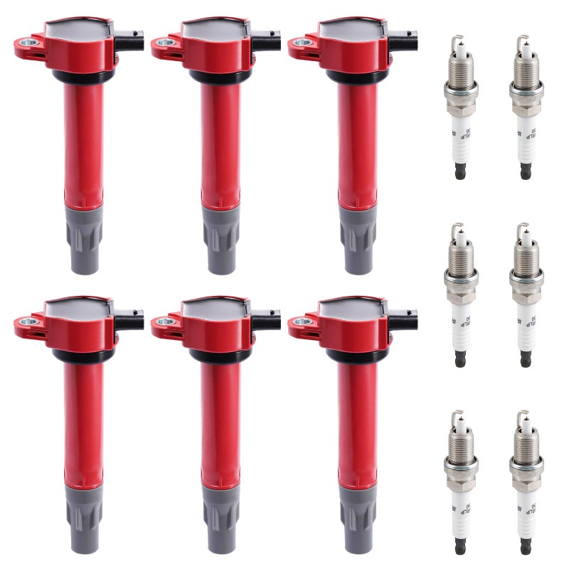 CarBole مجموعة بواجي وملفات إشعال CarBole UF502 متوافقة مع فولكس فاجن روتان دودج أفنجر تشالنجر تشارجر جورنّي (عبوة من 6) - Image 1