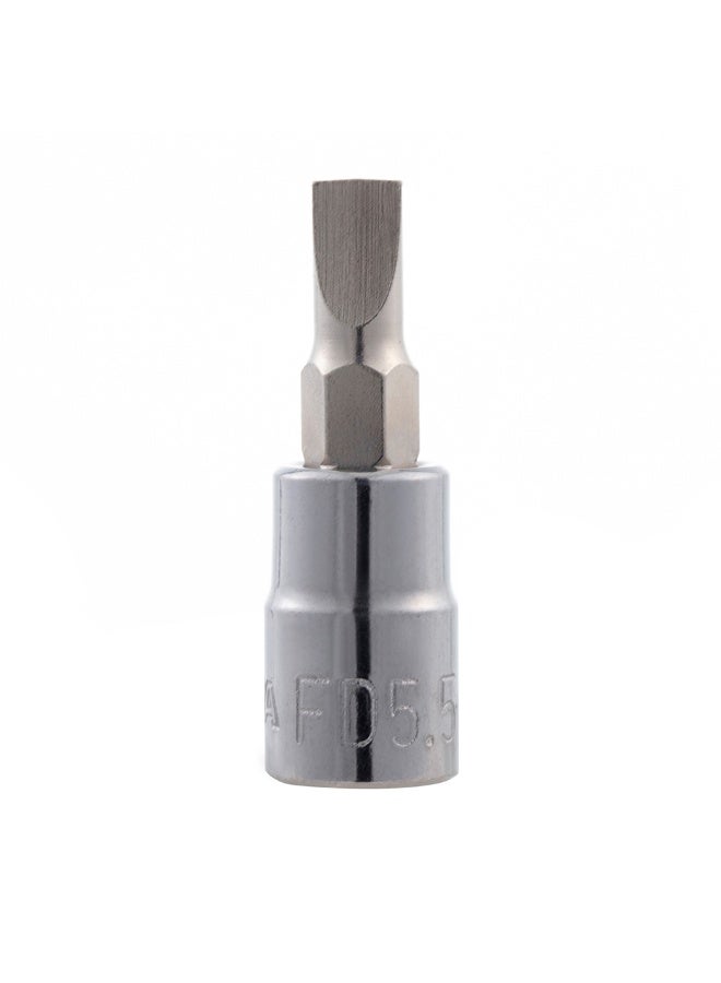 SATA GL21501 1/4" Drive Slotted Bit Socket 4.0mm - Image 1