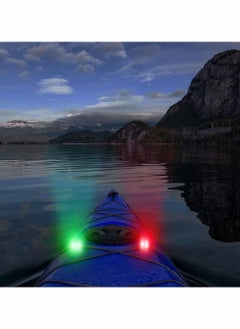 KASTWAVE Bicycle Warning Lights, 4 Pieces Boat Bow Lights LED Boat Navigation Lights Boat Kayak Pontoon Hovercraft Yacht Motorboat Bike Hunting Night Running Fishing (Red, Green)  - Image 5