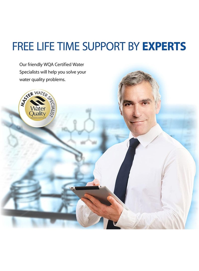 فلتر تنقية المياه 7 مراحل ، بسعة تصل إلى 300 لتر من المياه المحلاة يوميًا، ما يعادل 16 قاروة مياه كبيرة - Image 2