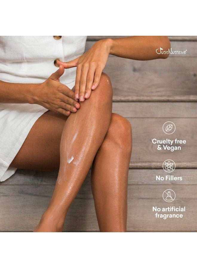 Just Nutritive Sunless Tanning Lotion Dark Tones | Indoor Self- Tanner | Dark Tanning Lotion | Body Tanning Lotion | Sun Kiss Glow | Self-Tanning Lotion with Bronzer | Just Nutritive | 8 Oz - Image 5