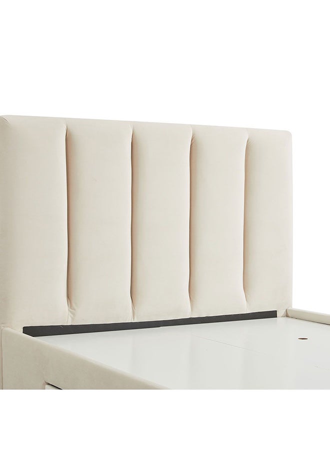 DANUBE HOME Danube Home Vista Teen Single Bed With Drawers Sturdy Modern Design Wooden Single Bed Frame Furniture L 220 x W 131 x H 111 cm Light Beige  - Image 5