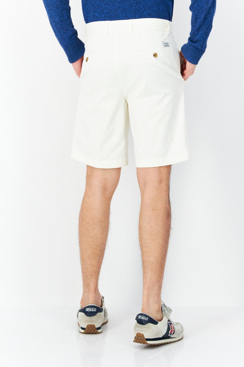 PERRY ELLIS شورتات تشينو للرجال بطول 9 إنش، أبيض فاتح - Image 4