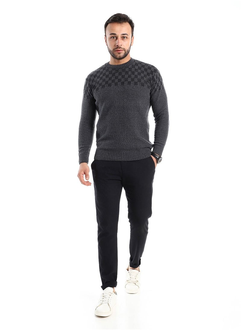 Caesar - Wool Mens Pullover With Multi Design - Image 1