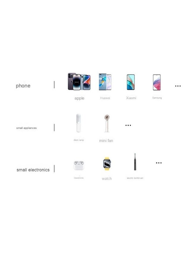 10,000mAh Mini Power Bank with Super Fast Charge and Built-in Cable - Image 2