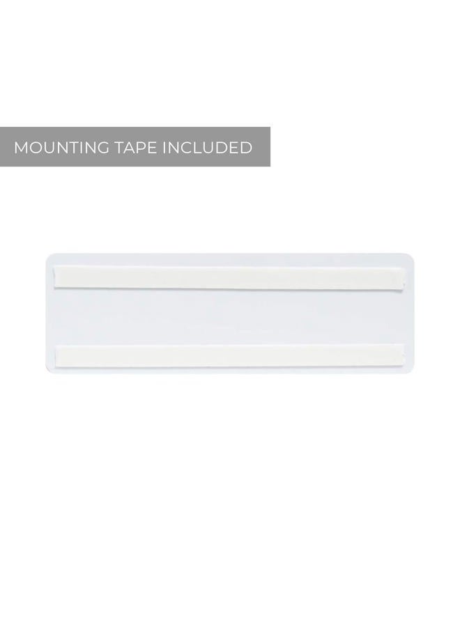 SBlabels Staff Only Indoor Easy Adhesive Mount Door and Wall Sign for Restaraunts and Small Businesses 3" x 9" - Silver - Image 2