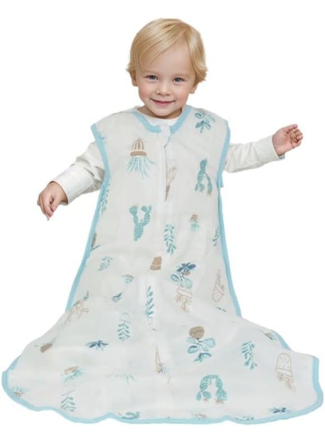 BLOOMSTAR Baby Sleeping Sack Muslin 0.5 tog Cotton 3-12 Months Summer Lightweight Toddler Wearable Blanket Sleeping Bag Thin Breathable Soft Infant Sleeper Sack 6-12M - Image 2